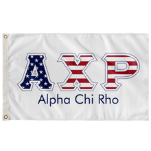 Load image into Gallery viewer, Alpha Chi Rho Stars And Stripes Greek Flag