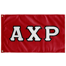 Load image into Gallery viewer, Alpha Chi Rho Greek Block Flag - Red, White & Black