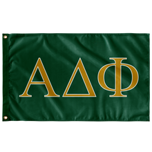 Load image into Gallery viewer, Alpha Delta Phi Fraternity Flag - Green, Gold & White
