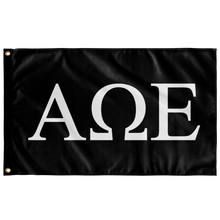 Load image into Gallery viewer, Alpha Omega Epsilon Sorority Flag - Black & White