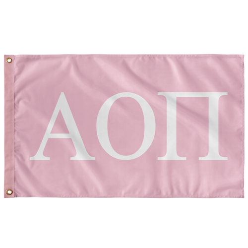 Alpha Omicron Pi Flag - Pink