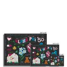 Load image into Gallery viewer, Alpha Phi Symbols Poster - Large