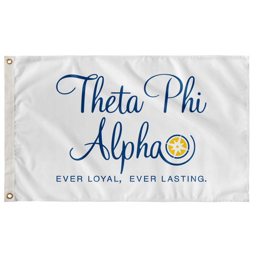 Theta Phi Alpha Stacked Logo Sorority Flag