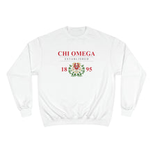 Load image into Gallery viewer, Chi Omega With Crest Champion Sweatshirt