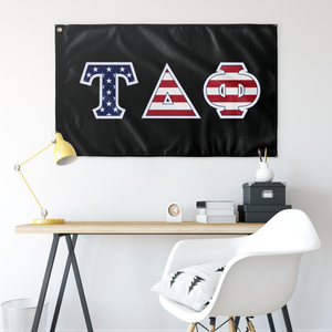 Tau Delta Phi American Flag - Black