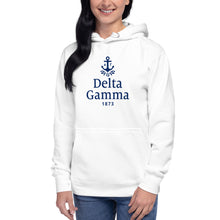 Load image into Gallery viewer, Delta Gamma Unisex Hoodie - Vertical Local - DG Navy