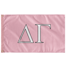 Load image into Gallery viewer, Delta Gamma Sorority Flag - Pink, White &amp; Black