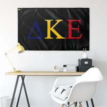 Load image into Gallery viewer, Delta Kappa Epsilon Tri Color Fraternity Flag - Black
