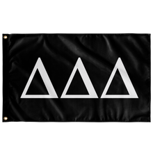 Load image into Gallery viewer, Delta Delta Delta Sorority Flag - Black & White