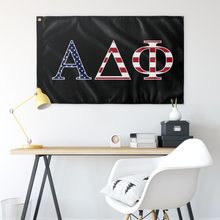 Load image into Gallery viewer, Alpha Delta Phi USA Flag - Black