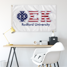 Load image into Gallery viewer, Phi Sigma Kappa Radford Univeristy Stars And Stripes Greek Flag
