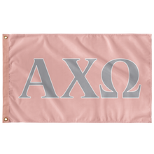 Load image into Gallery viewer, Alpha Chi Omega Sorority Flag - Hera, Chord & White