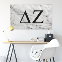 Load image into Gallery viewer, Delta Zeta White Marble Sorority Flag