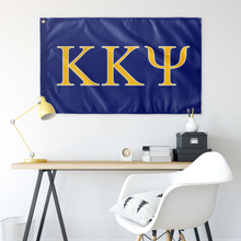 Load image into Gallery viewer, Kappa Kappa Psi Fraternity Flag - Royal, Light Gold & White