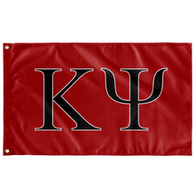 Load image into Gallery viewer, Kappa Psi Fraternity Letter Flag - Red, Black & White