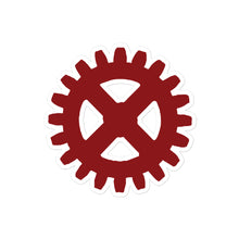 Load image into Gallery viewer, Theta Tau Gear Sticker - Dark Red