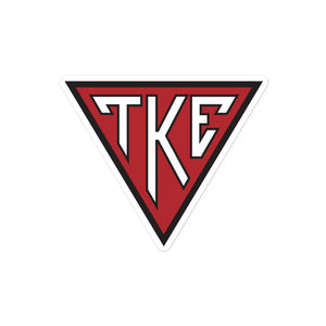 TKE House Plate Sticker - Red