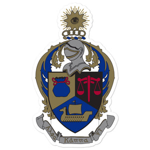 Alpha Kappa Psi Crest Sticker