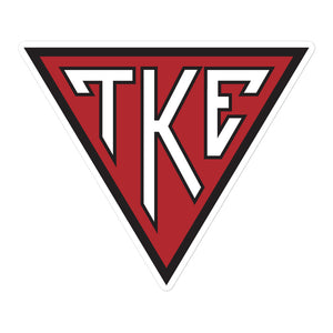 TKE House Plate Sticker - Red