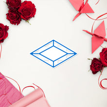 Load image into Gallery viewer, Alpha Delta Pi Diamond Symbol Sticker - Azure