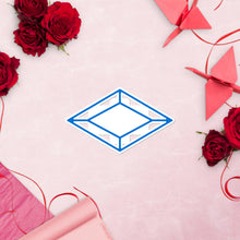 Load image into Gallery viewer, Alpha Delta Pi Diamond Symbol Sticker - Azure
