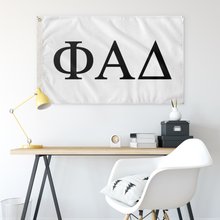 Load image into Gallery viewer, Phi Alpha Delta Greek Flag - White & Black