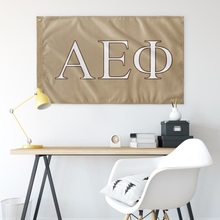 Load image into Gallery viewer, Alpha Epsilon Phi Sorority Flag - Fawn, White, & Rust