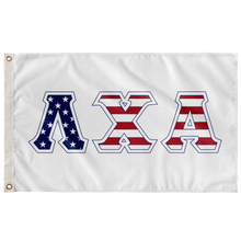Load image into Gallery viewer, Lambda Chi Alpha USA Flag - Stars and Stripes Greek Banner