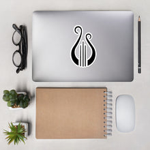 Load image into Gallery viewer, Alpha Chi Omega Lyre Sticker - Black