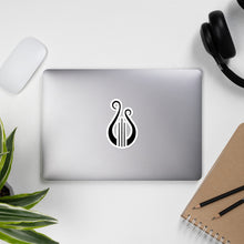 Load image into Gallery viewer, Alpha Chi Omega Lyre Sticker - Black