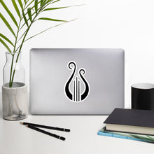 Load image into Gallery viewer, Alpha Chi Omega Lyre Sticker - Black