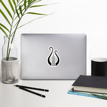 Load image into Gallery viewer, Alpha Chi Omega Lyre Sticker - Black