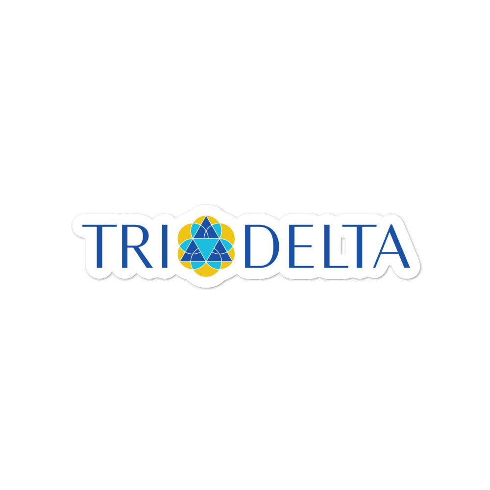 Delta Delta Delta Official Logo Sticker - Sorority Stickers - Tri Delta  Merch - DesignerGreek2, image size:1000x1000