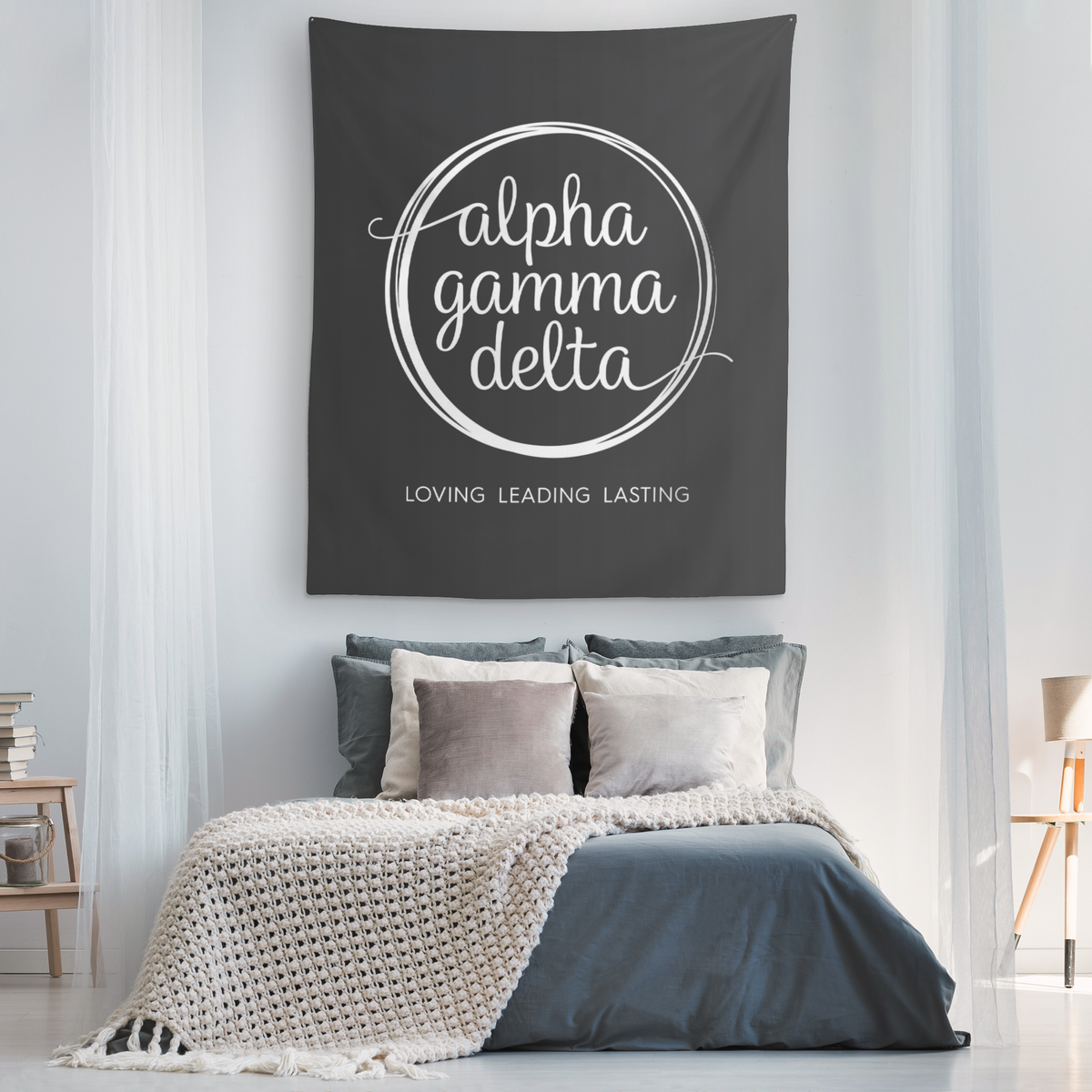 Alpha gamma delta tapestry sale