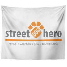 Load image into Gallery viewer, Street Dog Hero Tapestry - White