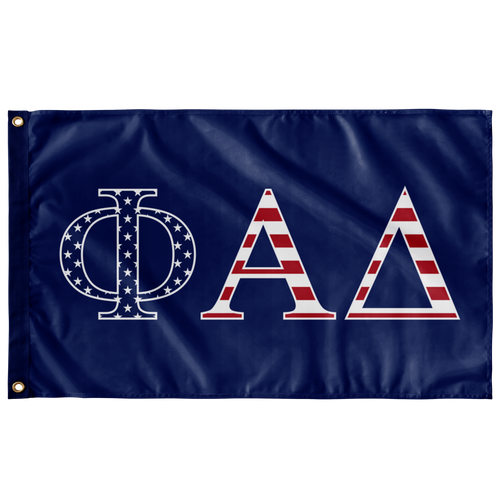 Phi Alpha Delta USA Greek Flag - Blue