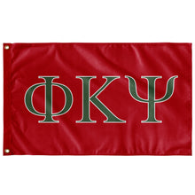 Load image into Gallery viewer, Phi Kappa Psi Fraternity Flag - Red, Asparagus & White