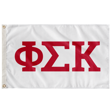 Load image into Gallery viewer, Phi Sigma Kappa Fraternity Flag - White and Red