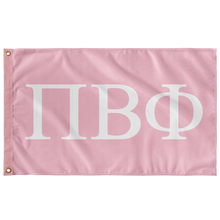 Load image into Gallery viewer, Pi Beta Phi Sorority Flag - Pink &amp; White