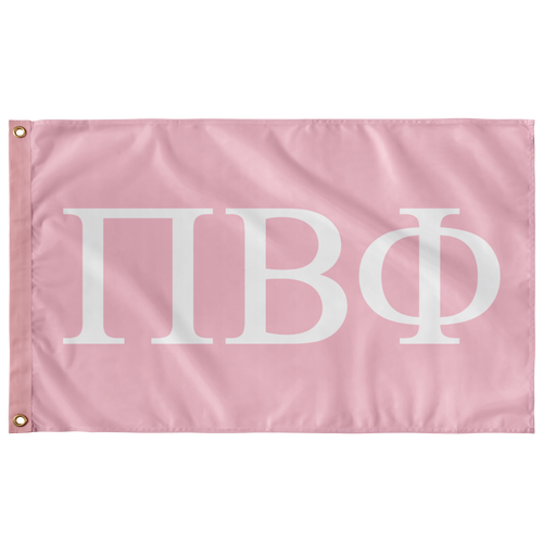 Pi Beta Phi Sorority Flag - Pink & White