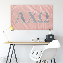 Load image into Gallery viewer, Alpha Chi Omega Sorority Flag - Hera, Chord & White