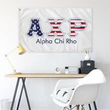 Load image into Gallery viewer, Alpha Chi Rho Stars And Stripes Greek Flag