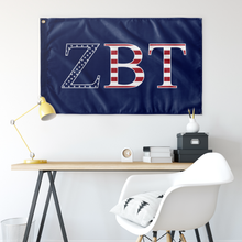Load image into Gallery viewer, Zeta Beta Tau USA Flag - Blue