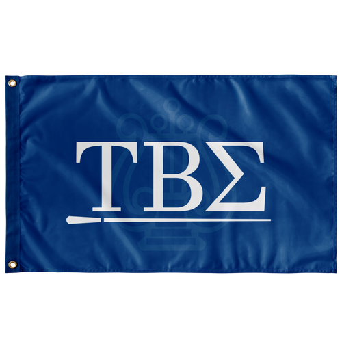 Tau Beta Sigma Logomark Flag - White & Blue