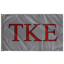 Load image into Gallery viewer, Tau Kappa Epsilon Fraternity Flag - Gray, Red &amp; Black