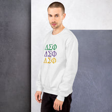 Load image into Gallery viewer, Delta Sigma Phi Stacked Letter Sweatshirt