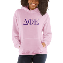 Load image into Gallery viewer, Delta Phi Epsilon Letter Hoodie