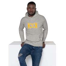 Load image into Gallery viewer, Kappa Xi Kappa Gold & White Letter Unisex Hoodie