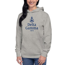 Load image into Gallery viewer, Delta Gamma Unisex Hoodie - Vertical Local - DG Navy