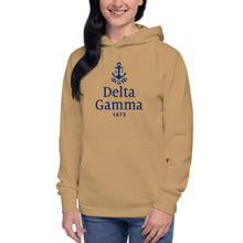Load image into Gallery viewer, Delta Gamma Unisex Hoodie - Vertical Local - DG Navy
